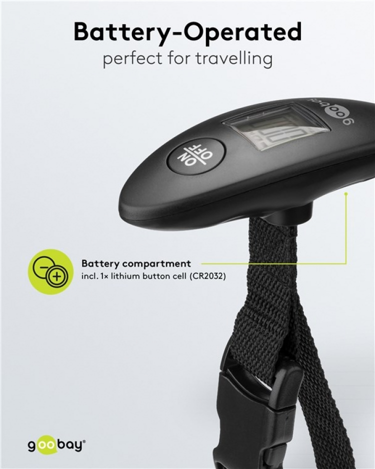 Goobay Digital bagasjevekt for en vekt på opptil 40 kg Goobay Digital bagasjevekt for en vekt på opptil 40 kg