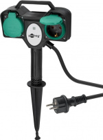 Goobay Dobbel utendørs stikkontakt med fjernkontroll spesielt egnet for utendørs bruk, sprutsikker (IP44) Goobay Dobbel utendørs stikkontakt med fjernkontroll spesielt egnet for utendørs bruk, sprutsikker (IP44)