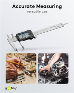 Goobay Digital skyvelære 150 mm / 6 tommer for målinger fra 0 mm - 150 mm