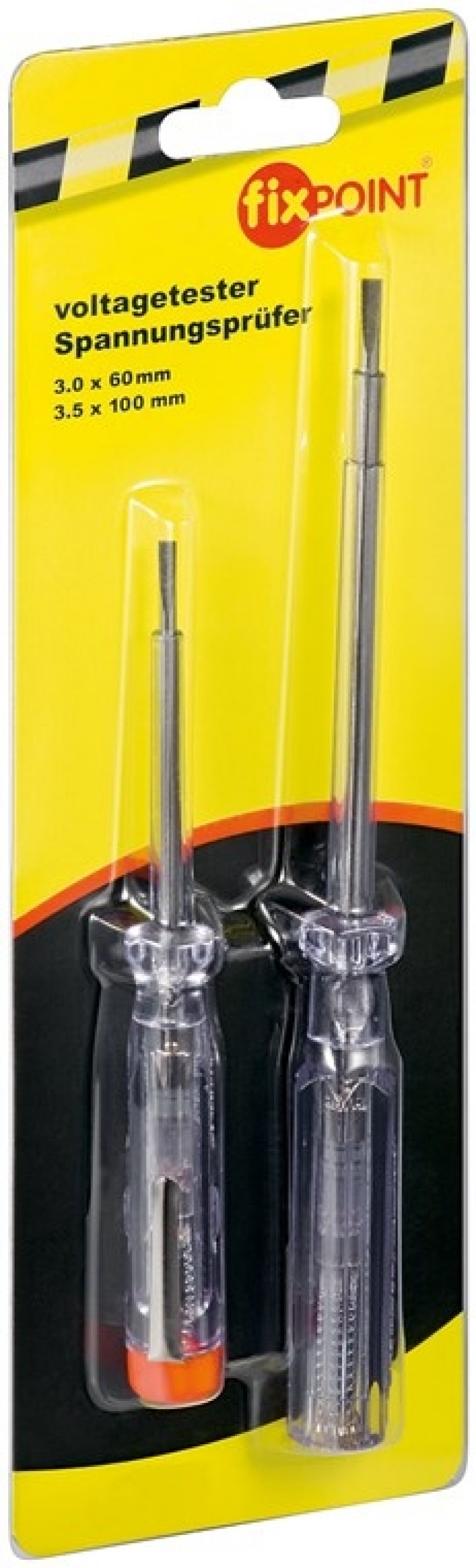 Fixpoint Spenningstester, sett med 2 stk., 140 mm og 190 mm, egnet for spenninger mellom 200 V og 250 V