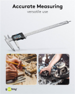 Goobay Digital skyvelære 300 mm / 12 tommer for målinger fra 0 mm - 300 mm