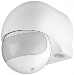 Goobay Veggmontert infrarød bevegelsesdetektor, 180° deteksjon, 12 m rekkevidde, for utendørs bruk (IP44), LED-kompatibel