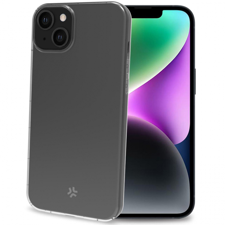 Celly Hexagel Anti-sjokk deksel iPhone 15 Transparent