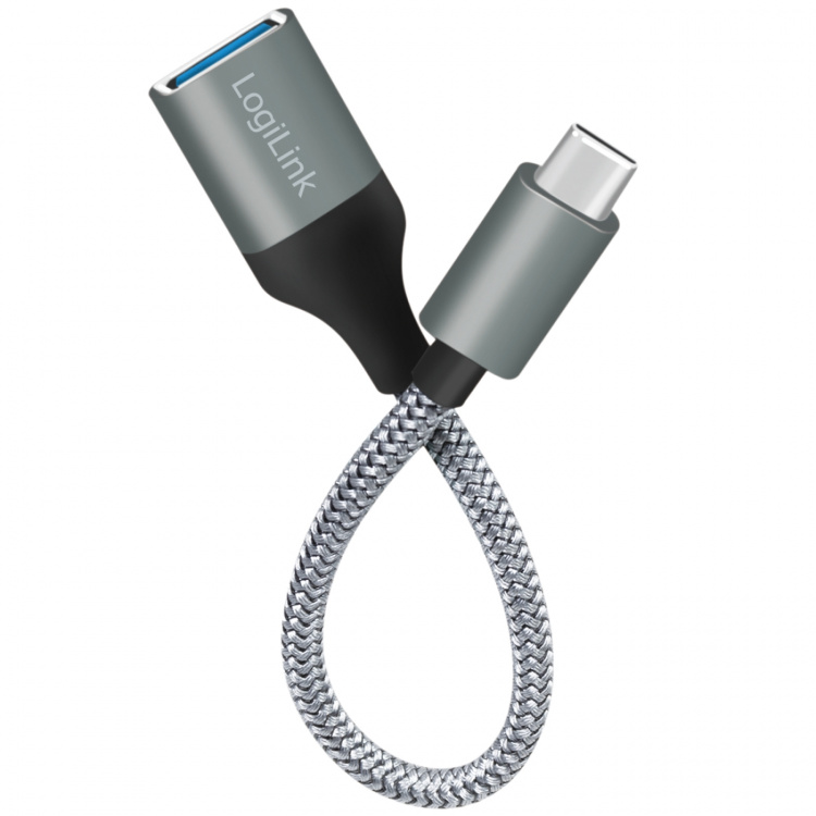 LogiLink USB-C hann til USB-A hunn OTG 15W 0,15 m