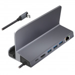 LogiLink USB- C-dokkingstasjon 6-i-1 iPad/Steam Deck etc