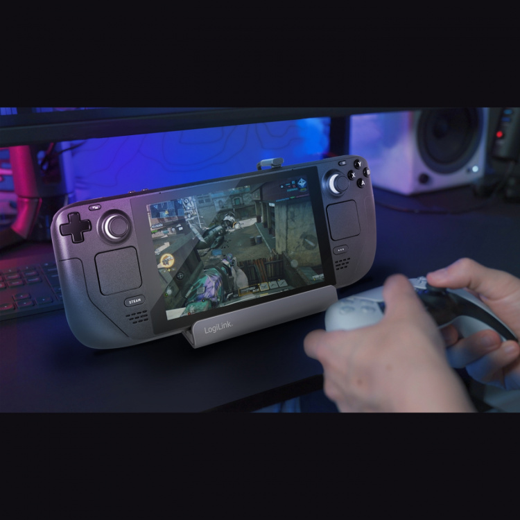 LogiLink USB- C-dokkingstasjon 6-i-1 iPad/Steam Deck etc