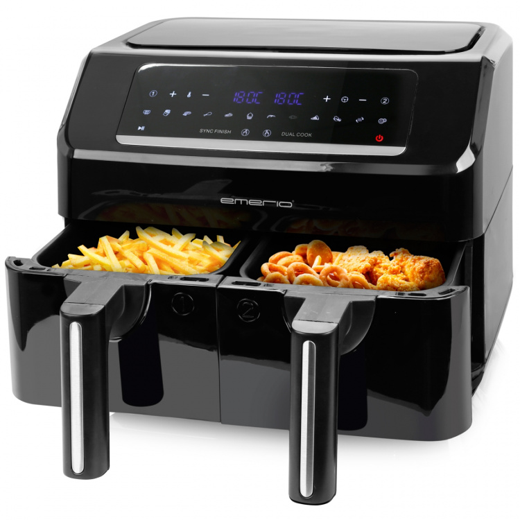 Emerio Airfryer Double 3,6l+3,6l AF-130376.1 BPA-fri 2400watt Emerio Airfryer Double 3,6l+3,6l AF-130376.1 BPA-fri 2400watt