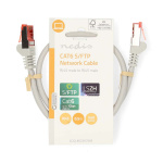 Nedis CAT6 Nettverkskabel | RJ45 Han | RJ45 Han | S/FTP | 0.50 m | Rund | LSZH | Grå | Label Nedis CAT6 Nettverkskabel | RJ45 Han | RJ45 Han | S/FTP | 0.50 m | Rund | LSZH | Grå | Label