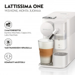 Delonghi Nespresso Lattissima One Evo kapselmaskin, hvit