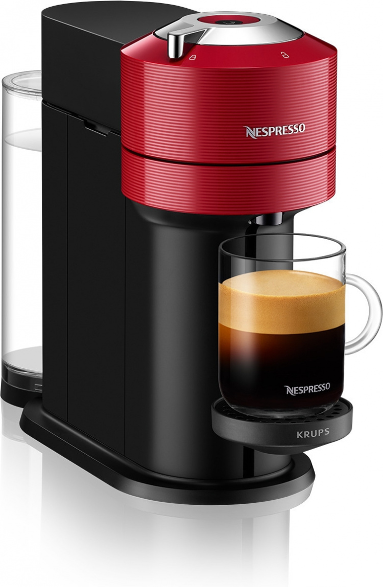 Krups Nespresso Vertuo Next kapselmaskin, rød/sort