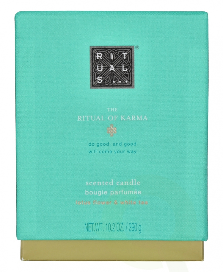 Rituals Karma duftlys 290 gr Lotusblomst & hvit te