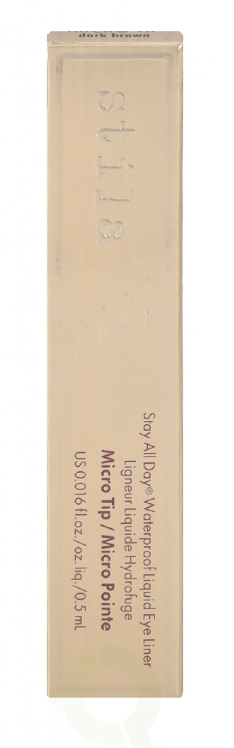 Stila Stay All Day Micro Tip Waterproof Liquid Eye Liner 0.5 ml Dark Brown
