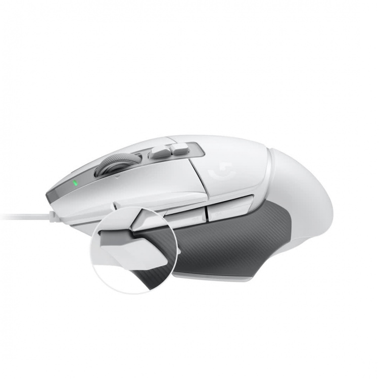 Logitech G502 X spillmus, hvit