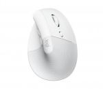 Logitech Lift høyre vertikal ergonomisk mus, off-white/blek