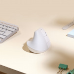 Logitech Lift for Mac Vertikal ergonomisk mus, off-white/Pa