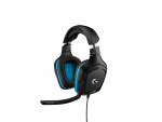 Logitech G432 Gaming-hodesett i kunstlær, svart
