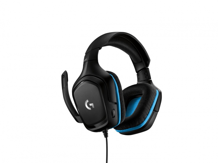 Logitech G432 Gaming-hodesett i kunstlær, svart