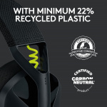 Logitech G435 LIGHTSPEED trådløst spillhodesett, svart