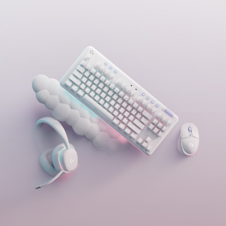 Logitech G735 trådløst spillhodesett, off white