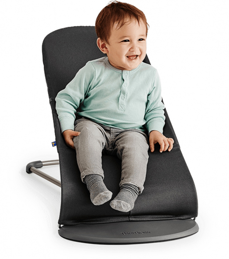 BabyBjörn Bliss sitter, antrasitt, bomull