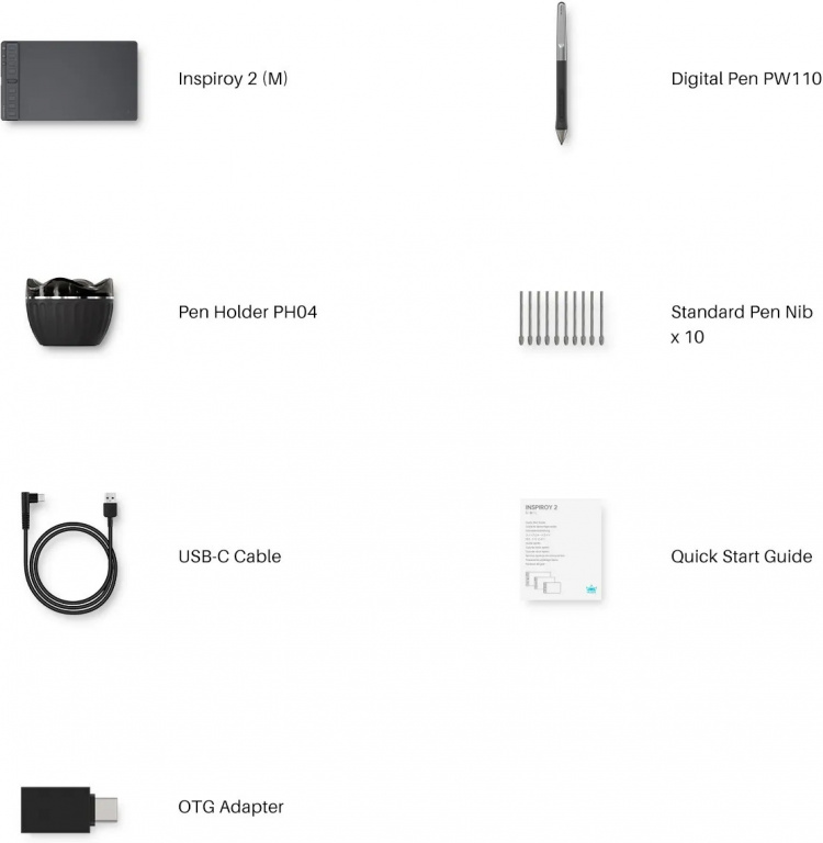 Huion Inspiroy 2 M H951P tegnebrett Huion Inspiroy 2 M H951P tegnebrett