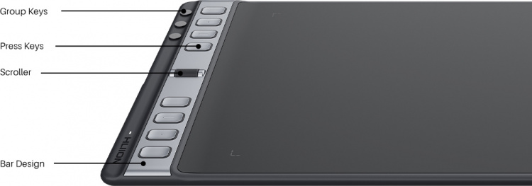 Huion Inspiroy 2 L H1061P tegnebrett Huion Inspiroy 2 L H1061P tegnebrett