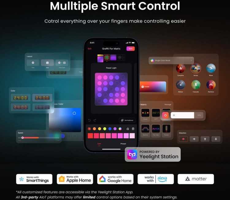 Yeelight Cube Smart Lamp forlengelsessett, Spot