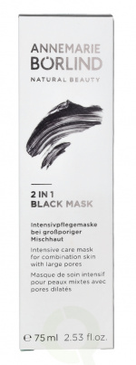 Annemarie Borlind 2 i 1 svart maske 75 ml