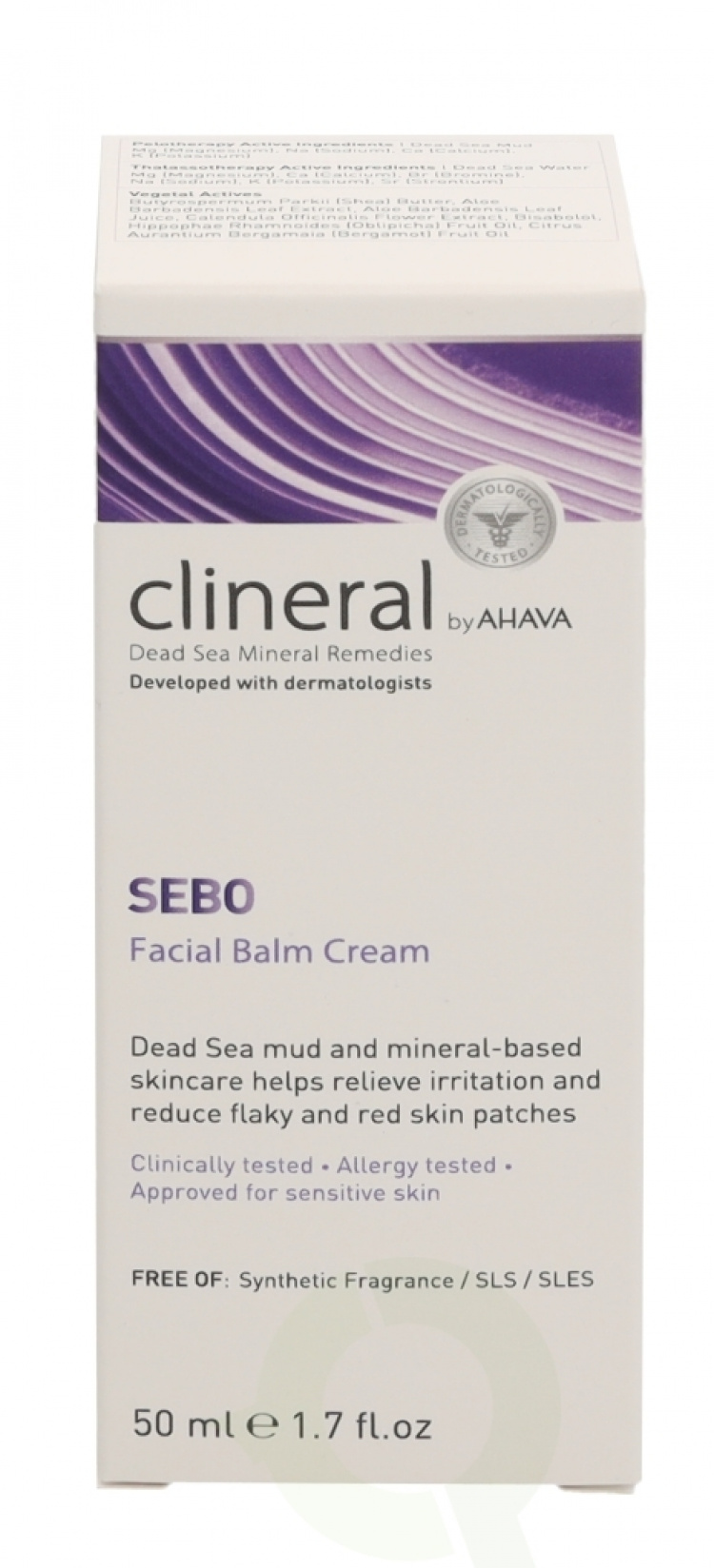 Ahava Clineral SEBO Facial Balm Cream 50 ml Approved Sor Sensitive Skin