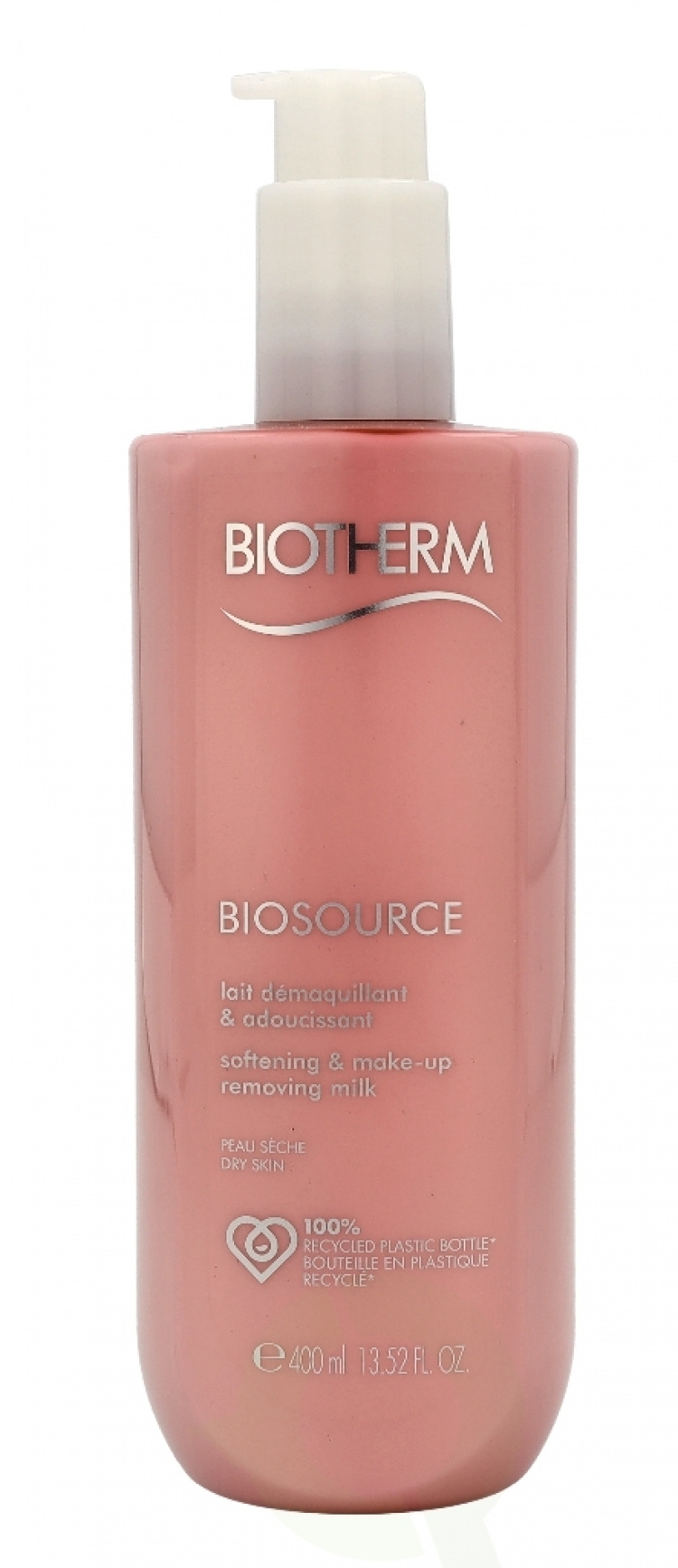 Biotherm Biosource Mykgjørende og sminkefjernende melk 400 ml Tørr hud