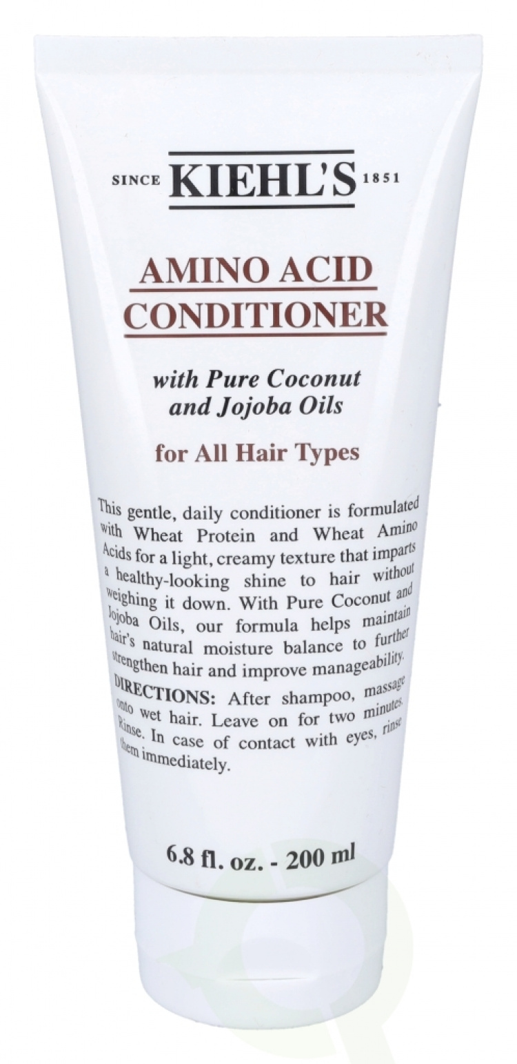 Kiehls Kiehl\'s Amino Acid Conditioner 200 ml med rene kokosnøtt- og jojobaoljer, for alle hårtyper