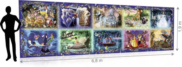 Ravensburger Disney Gravity Puzzle Collection, 40 000 brikker, verdens største puslespill!