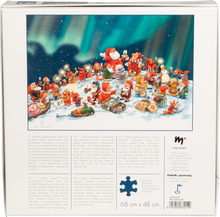 Mauri Kunnas julepuslespill, 1000 brikker