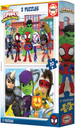 Educa Spidey & hans fantastiske venner puslespill, 2x20 brikker