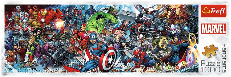 Trefl Marvel Universe panorama-puslespill, 1000 brikker
