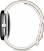 Google Pixel Watch WiFi-smartklokke, polert sølv/kalk