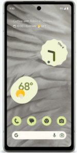 Google Pixel 7a 5G-telefon, 128/8 GB, hvit