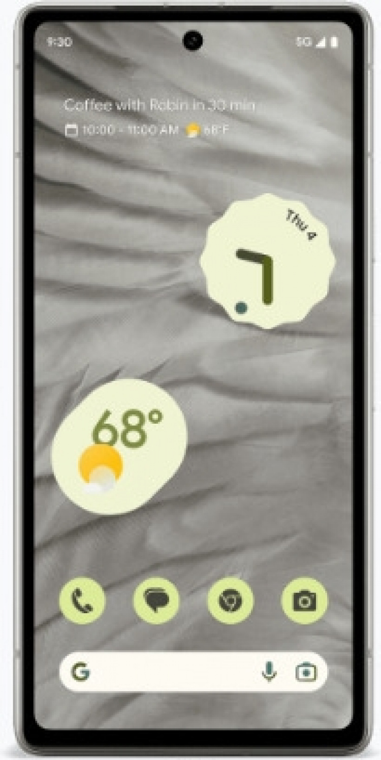 Google Pixel 7a 5G-telefon, 128/8 GB, hvit