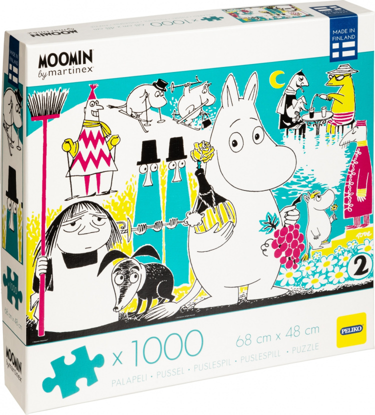 Peliko Mumin Comic Book Cover 2 puslespill, 1000 brikker Peliko Mumin Comic Book Cover 2 puslespill, 1000 brikker