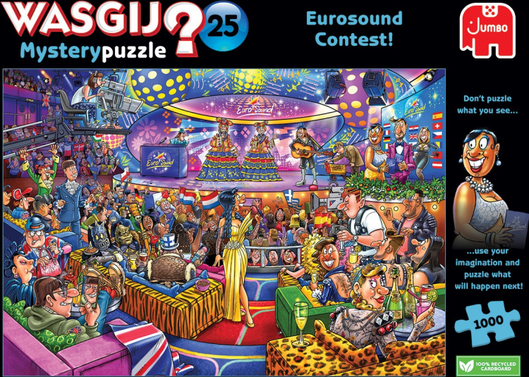 Wasgij Mystery 25, Eurosong-konkurransen - puslespill, 1000 brikker