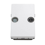 Triax Veggkontakt FM/TV TD 260E Hvit