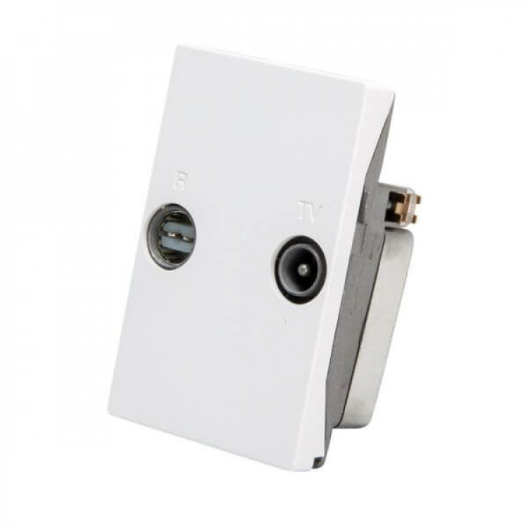 Triax Veggkontakt FM/TV TD 263E Hvit