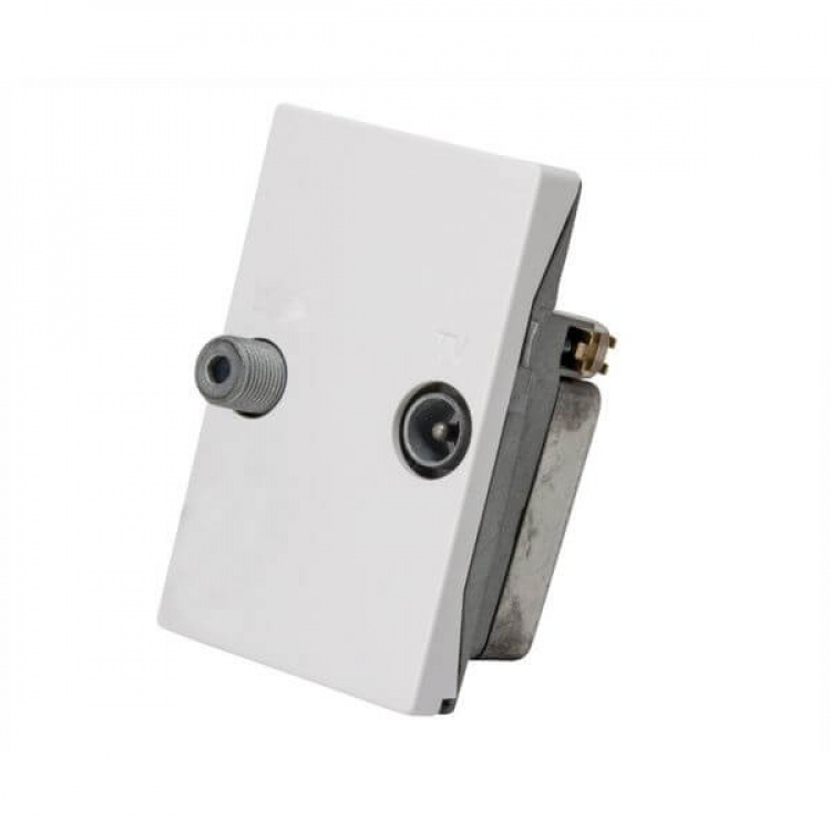 Triax Veggkontakt 2-veis TD 241E Hvit Triax Veggkontakt 2-veis TD 241E Hvit