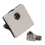 Triax TV-uttak TD 201T Hvit