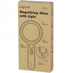 LogiLink Forstørrelsesglass Ø9cm med LED-belysning