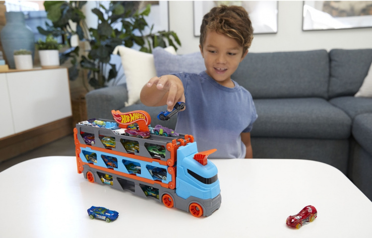 Hot Wheels City Speedway Hauler-lastebil Hot Wheels City Speedway Hauler-lastebil