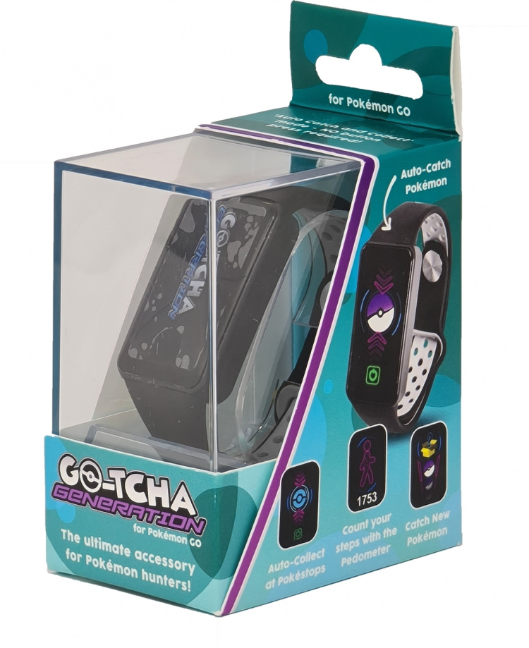 Datel Go-tcha Generation for Pokémon Go-armbånd, svart/grå