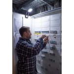 Brennenstuhl Klembar LED-arbeidslampe 1050 MA (batteri LED-arbeidslampe 10W, 950lm, IP65, 12 timers brenntid, konstruert i Tyskland)