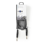 Nedis Mono lydkabel | 6.35 mm Han | 6.35 mm Han | Nikkel belagt | 3.00 m | Rund | PVC