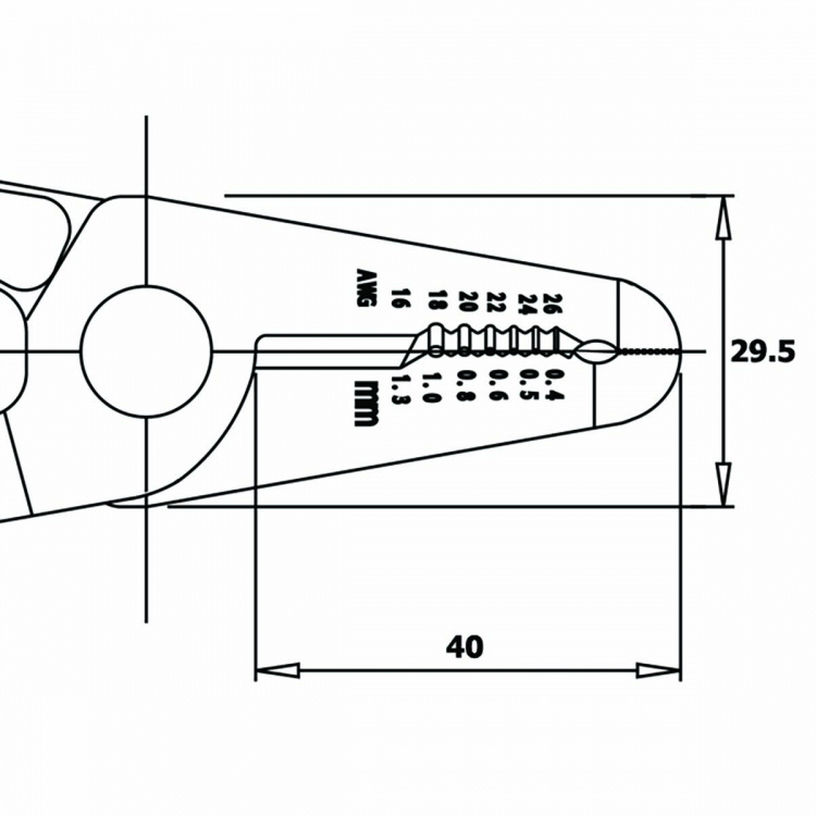 Piergiacomi Saks, wire stripper, tang i ett verktøy
